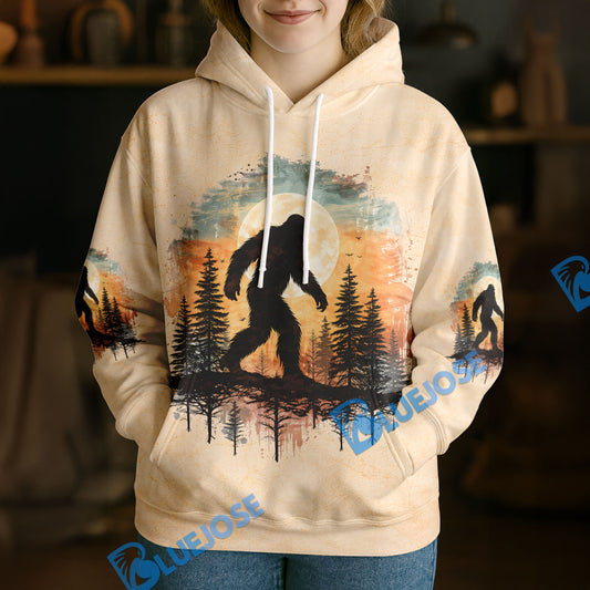 BlueJose Bigfoot Not All Who Wander Are Lost 3D Shirts