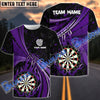 BlueJose Darts Animated Flame Personalized Name, Team Name Shirt (4 Colors)