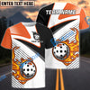 BlueJose Pickleball Orange Arrow Personalized Name, Team Name Unisex Shirt