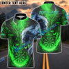 BlueJose Darts Lion Fire vs Ice Design Personalized Name, Team Name Unisex Shirt (4 Colors)