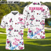 BlueJose Par Then Bar Flamingo Golf Shirt, Custom Name & Team Name 3D Shirt