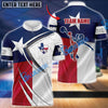 BlueJose Bowling Texas Style Customized Name, Team Name 3D Shirt
