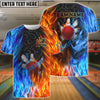 BlueJose Bowling Fire And Ice Personalized Shirt (2 Colors)