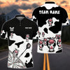 BlueJose Darts Funny Holstein Cow Cartoon Personalized Name Shirt