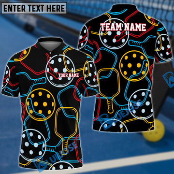 BlueJose Pickleball Pattern Personalized Name, Team Name Unisex Shirt