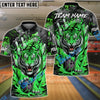 BlueJose Bowling And Pins Blaze Tiger Customized Name, Team Name 3D Shirt (6 Colors)