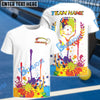 BlueJose Pickleball Ink Color Personalized Name, Team Name Unisex Shirt