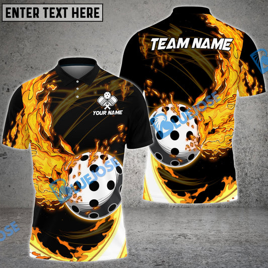 BlueJose Pickleball Breath Of Fire Personalized Name, Team Name Unisex Shirt