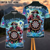 BlueJose Darts Pirate Reaper Dartboard Multicolor Options Personalized Name Shirt (4 Colors)