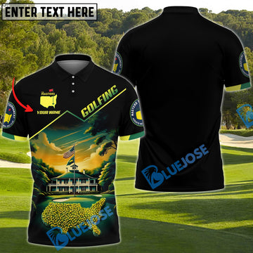 BlueJose The Masters Augusta Golf Polo Shirt Custom Name, Team Name 3D Shirts
