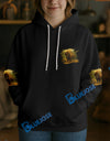 BlueJose Black Bison Hunter Personalized Name Hoodie For Hunting Lover
