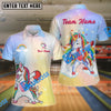 BlueJose Bowling Funny Unicorn  Personalized Name, Team Name Unisex Shirt