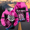 BlueJoseI Play Darts Because I Like It Personalized Name, Team Name Hoodie