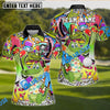 BlueJose Golf Crocodile Cartoon Custom Name & Team Name 3D Shirts