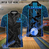 BlueJose Bowling And Pins Maori Pattern Multicolor Customized Name 3D Shirt (4 Colors)