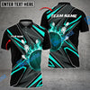 BlueJose Bowling And Pins Shockwave Customized Name 3D Shirt (6 Colors)