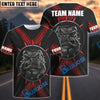 BlueJose Darts Bulldog Fierce Customized Name, Team Name 3D Shirt (4 Colors)