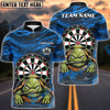 BlueJose Darts Grumpy Turtle Personalized Name, Team Name Unisex Shirt (4 Colors)