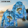 Bluejose Bass Fishing Catch The Blue Wave Custom Name & Team Name 3D Shirts