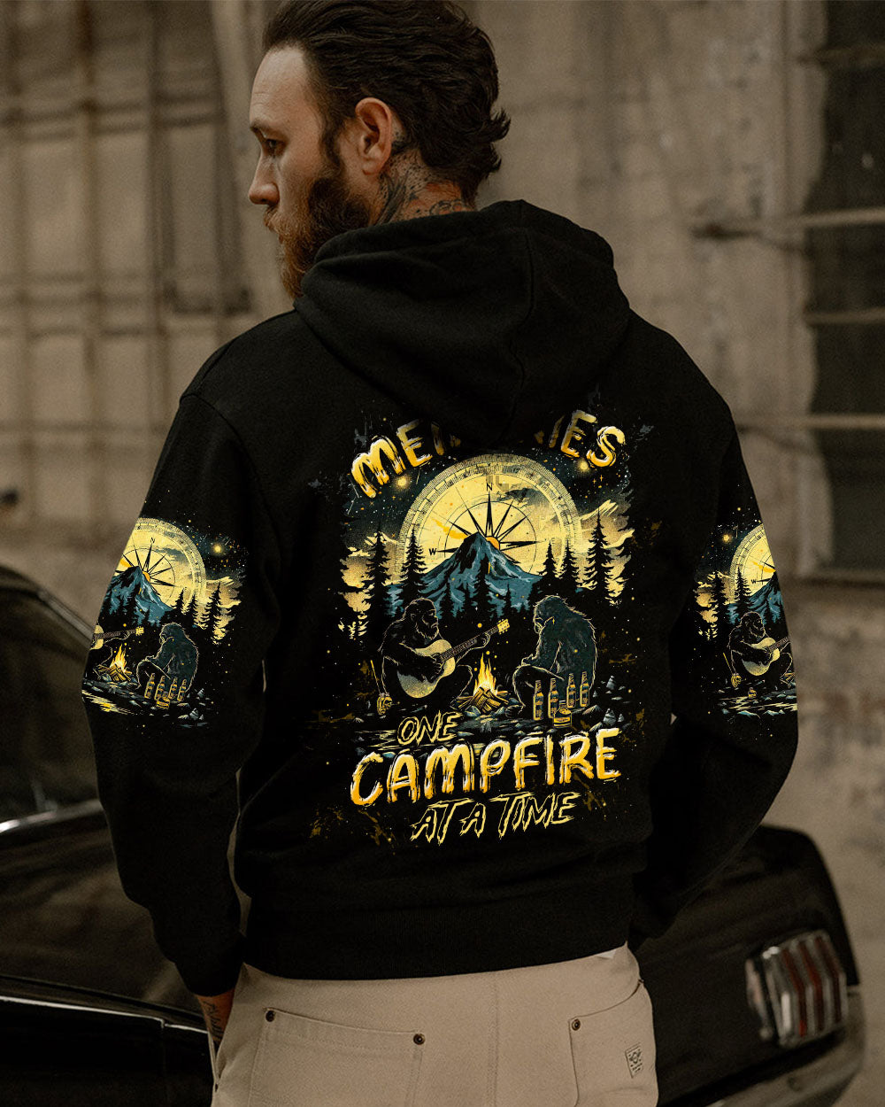 MAKING MEMORIES ONE CAMPFIRE AT A TIME BIGFOOT ALL OVER PRINT - TLTW2111245