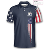 BlueJose Navy American Flag Archery Personalized Unisex Shirt