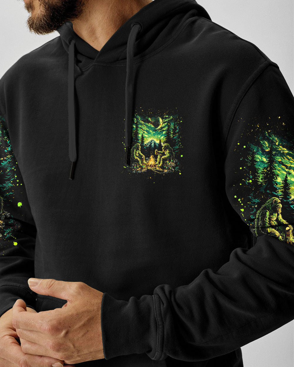 MAKING MEMORIES ONE CAMPFIRE AT A TIME BIGFOOT  ALL OVER PRINT - TLNZ1612241