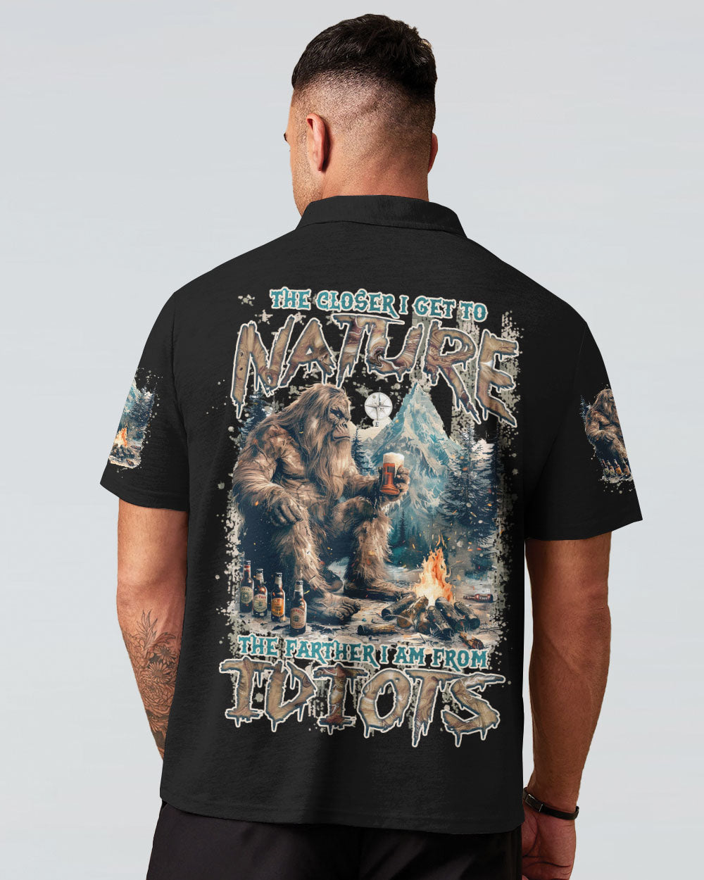 THE CLOSER I GET TO NATURE BIGFOOT ALL OVER PRINT - TLNZ0308241