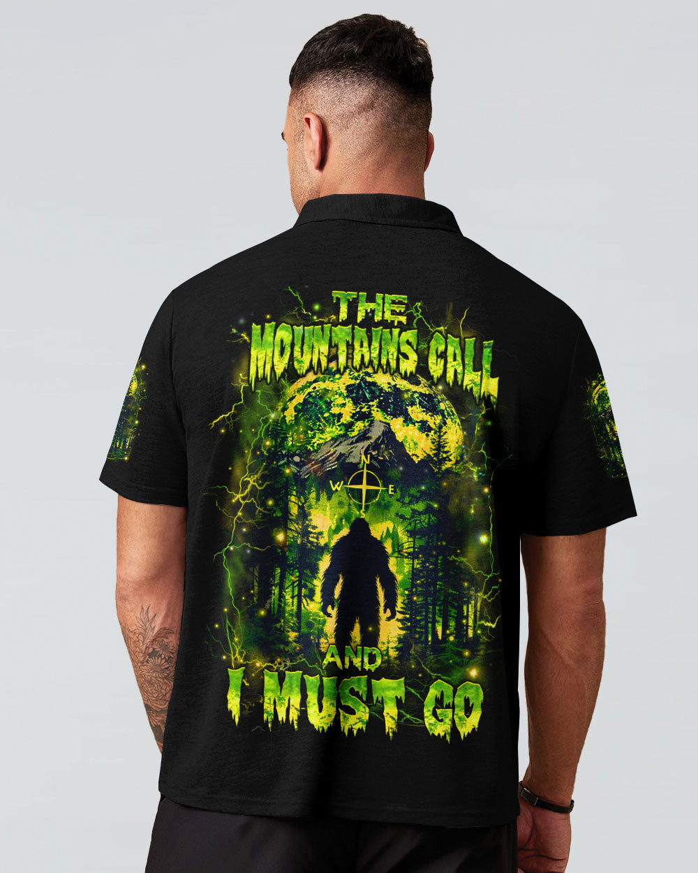 THE MOUNTAINS CALL AND I MUST GO BIGFOOT ALL OVER PRINT - YHHN2402254