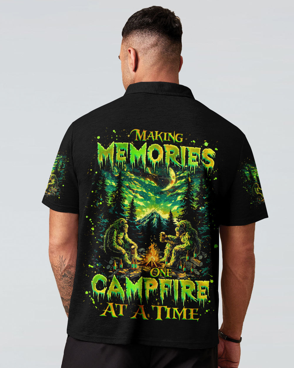 MAKING MEMORIES ONE CAMPFIRE AT A TIME BIGFOOT  ALL OVER PRINT - TLNZ1612241