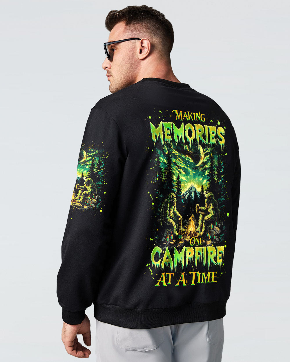 MAKING MEMORIES ONE CAMPFIRE AT A TIME BIGFOOT  ALL OVER PRINT - TLNZ1612241