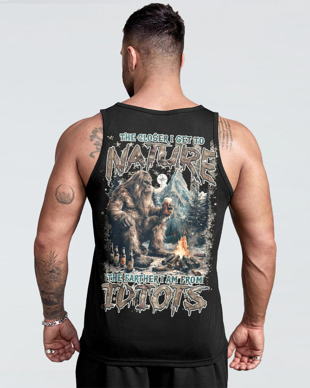 THE CLOSER I GET TO NATURE BIGFOOT ALL OVER PRINT - TLNZ0308241