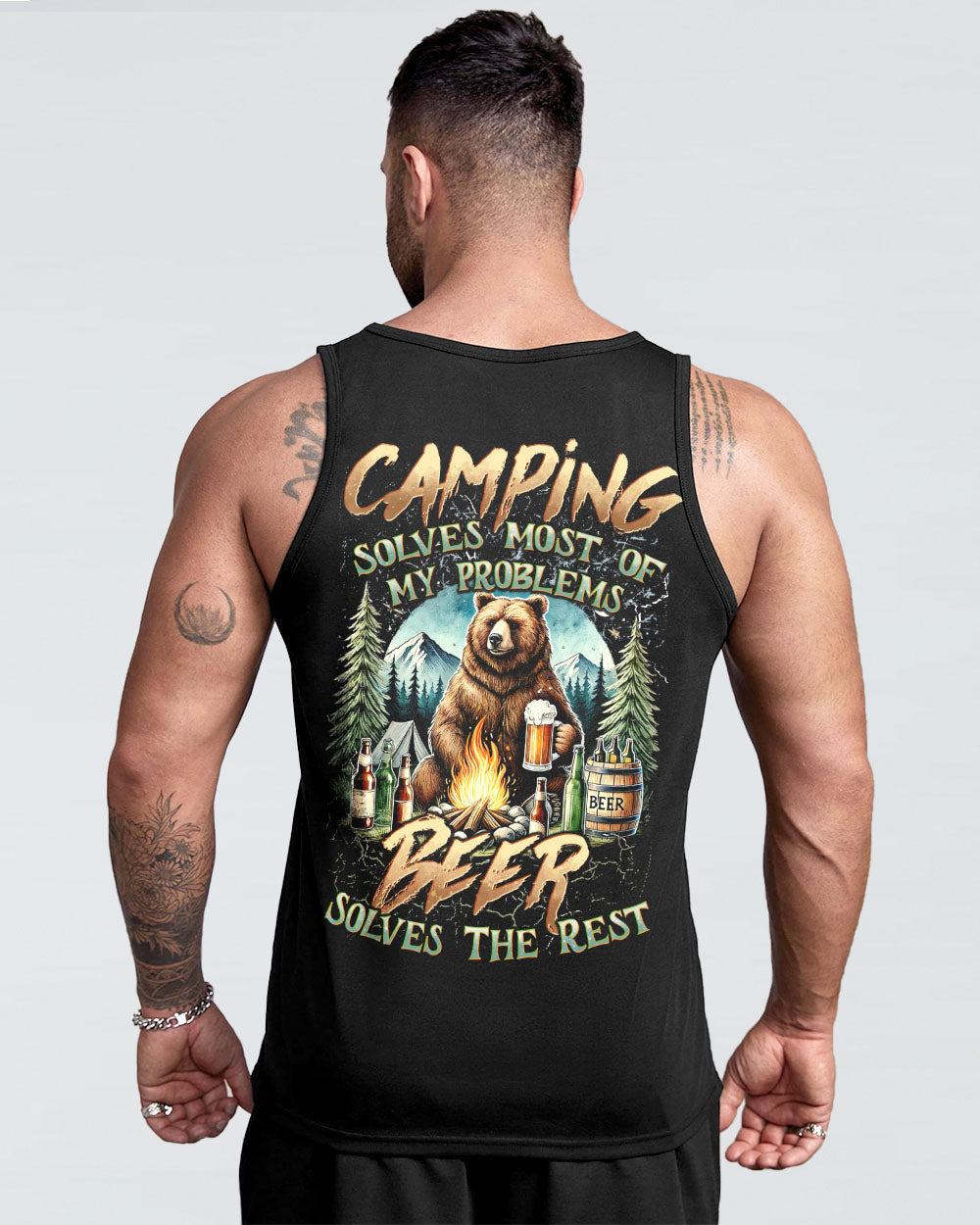 CAMPING SOLVES MOST OF MY PROBLEMS ALL OVER PRINT - TYTD2808241