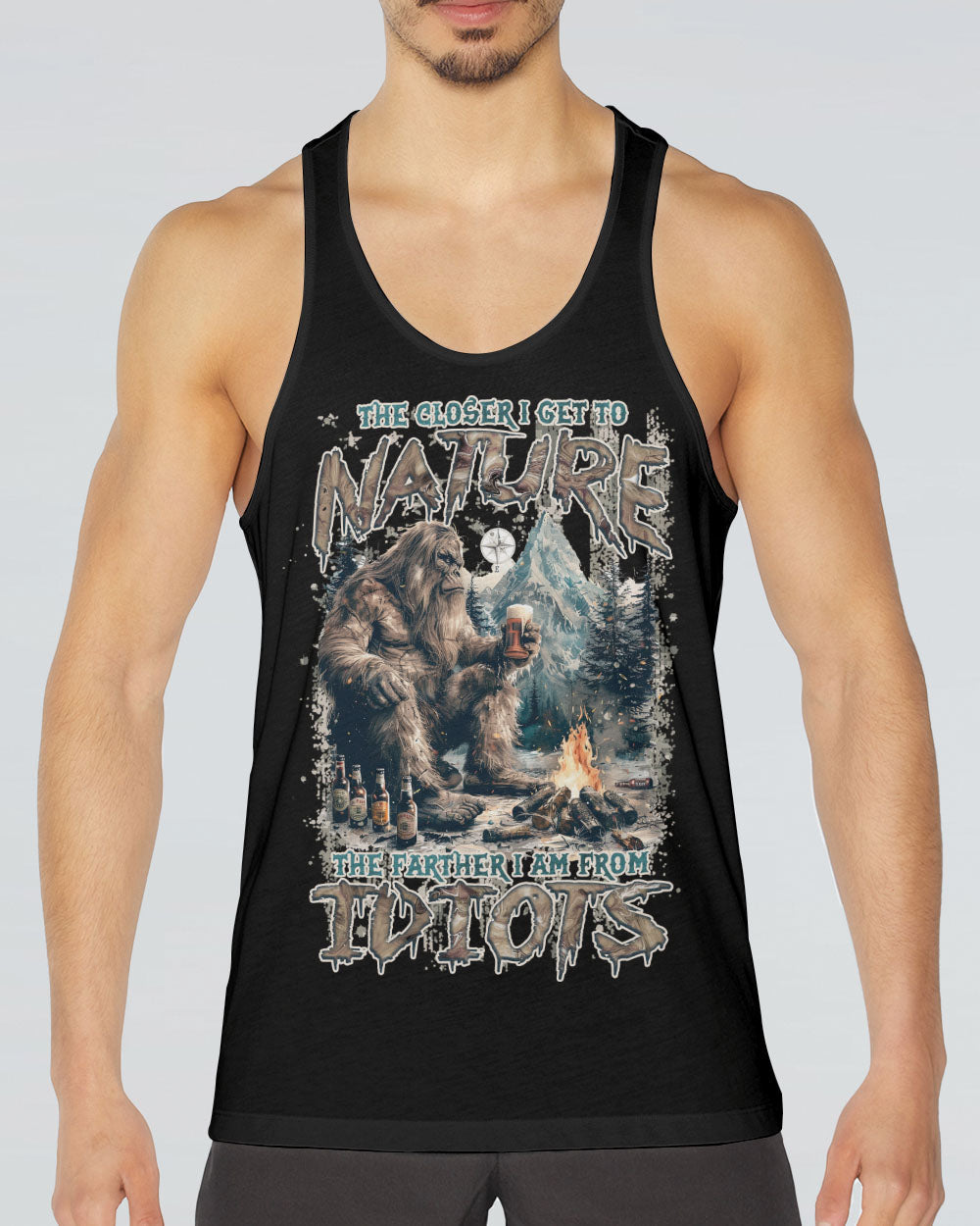 THE CLOSER I GET TO NATURE BIGFOOT ALL OVER PRINT - TLNZ0308241