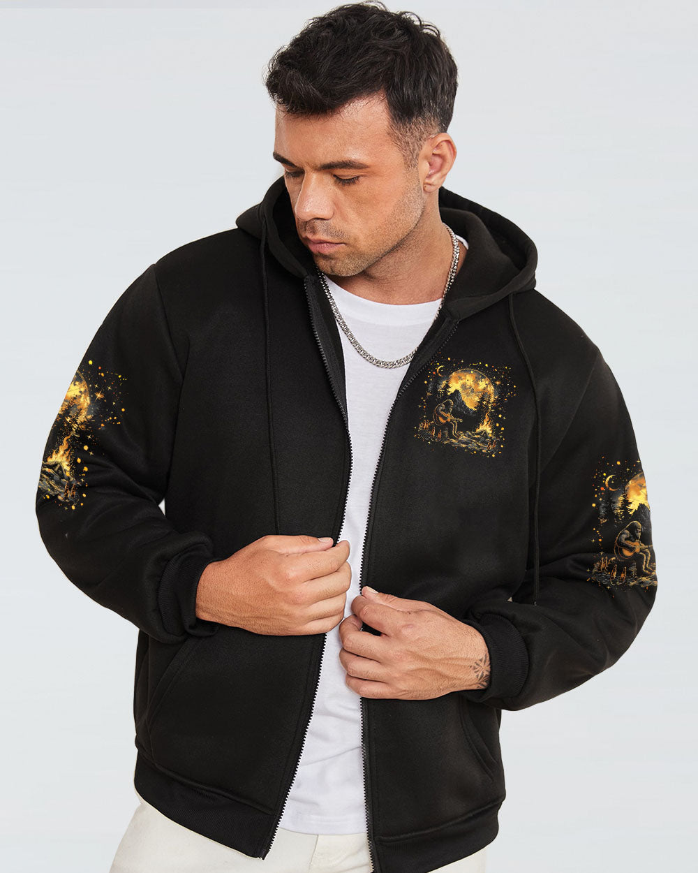 LIFE IS BETTER AROUND THE CAMPFIRE BIGFOOT ALL OVER PRINT - TLNZ2511243
