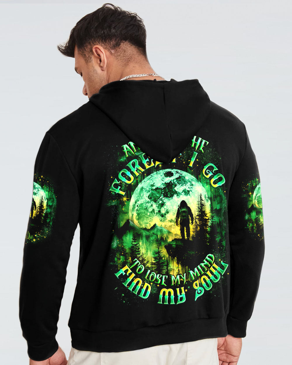 AND INTO THE FOREST I GO BIGFOOT ALL OVER PRINT - TYQY2301252