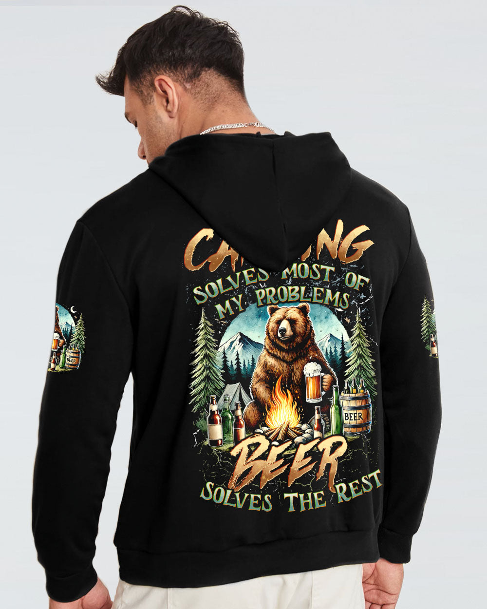 CAMPING SOLVES MOST OF MY PROBLEMS ALL OVER PRINT - TYTD2808241