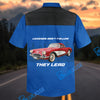 Bluejose Personalized 1958 Chevrolet Corvette C1 Garage Mechanic Hawaiian Shirt