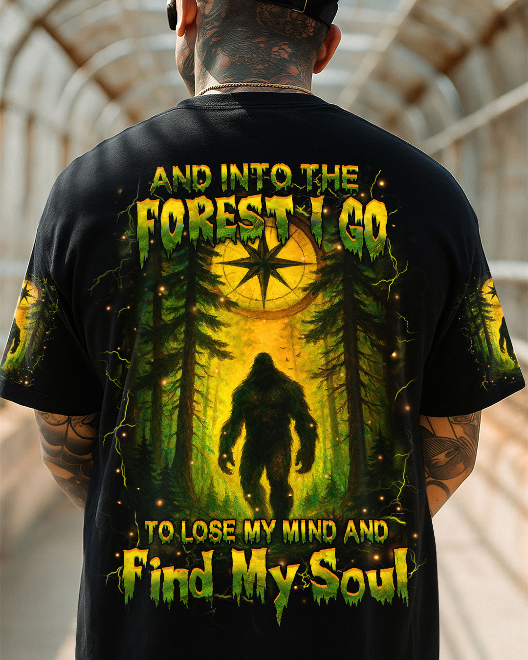 AND INTO THE FOREST I GO BIGFOOT ALL OVER PRINT - YHHN1806254