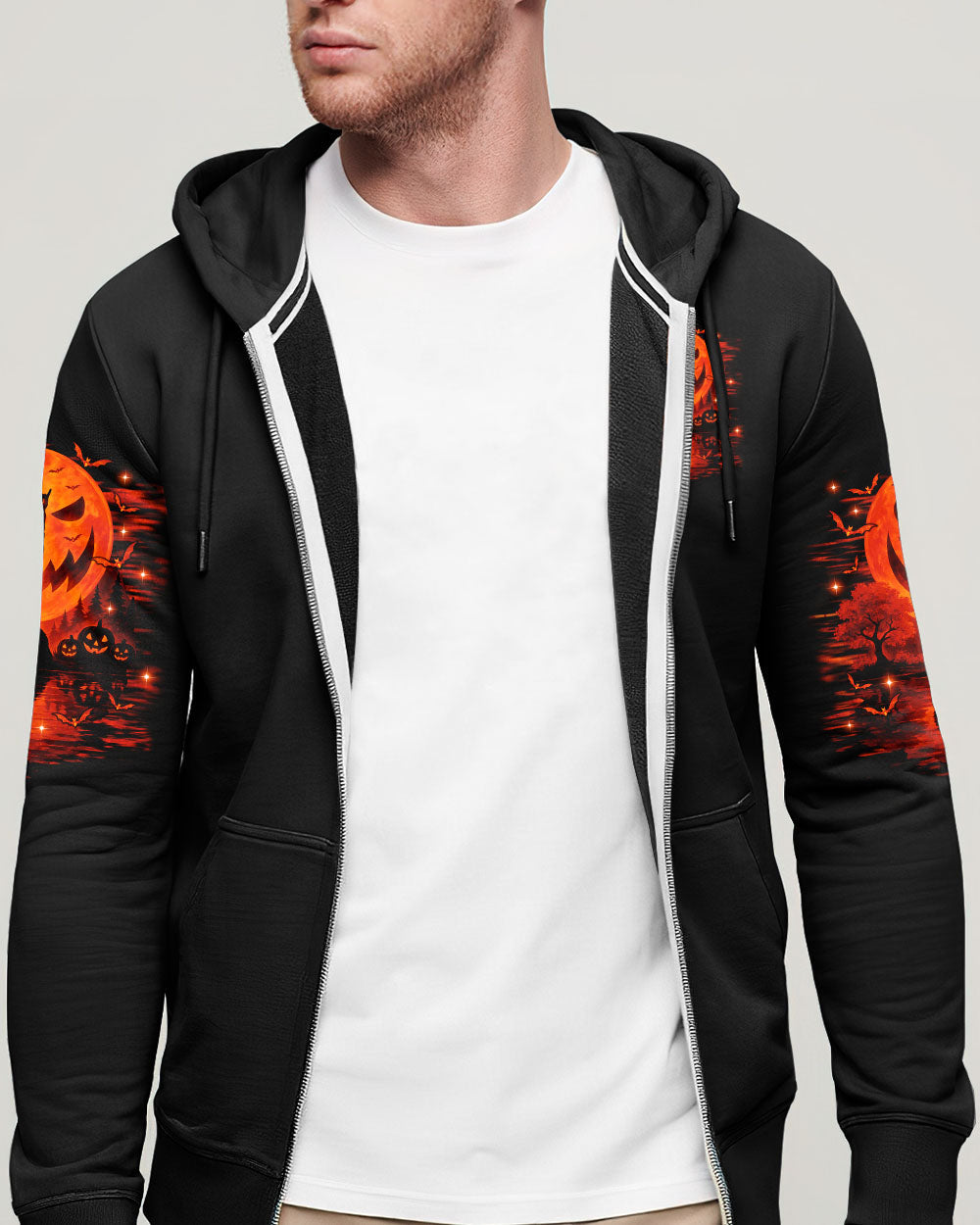 HELLO DARKNESS MY OLD FRIEND BIGFOOT HALLOWEEN ALL OVER PRINT - TLTR1808252