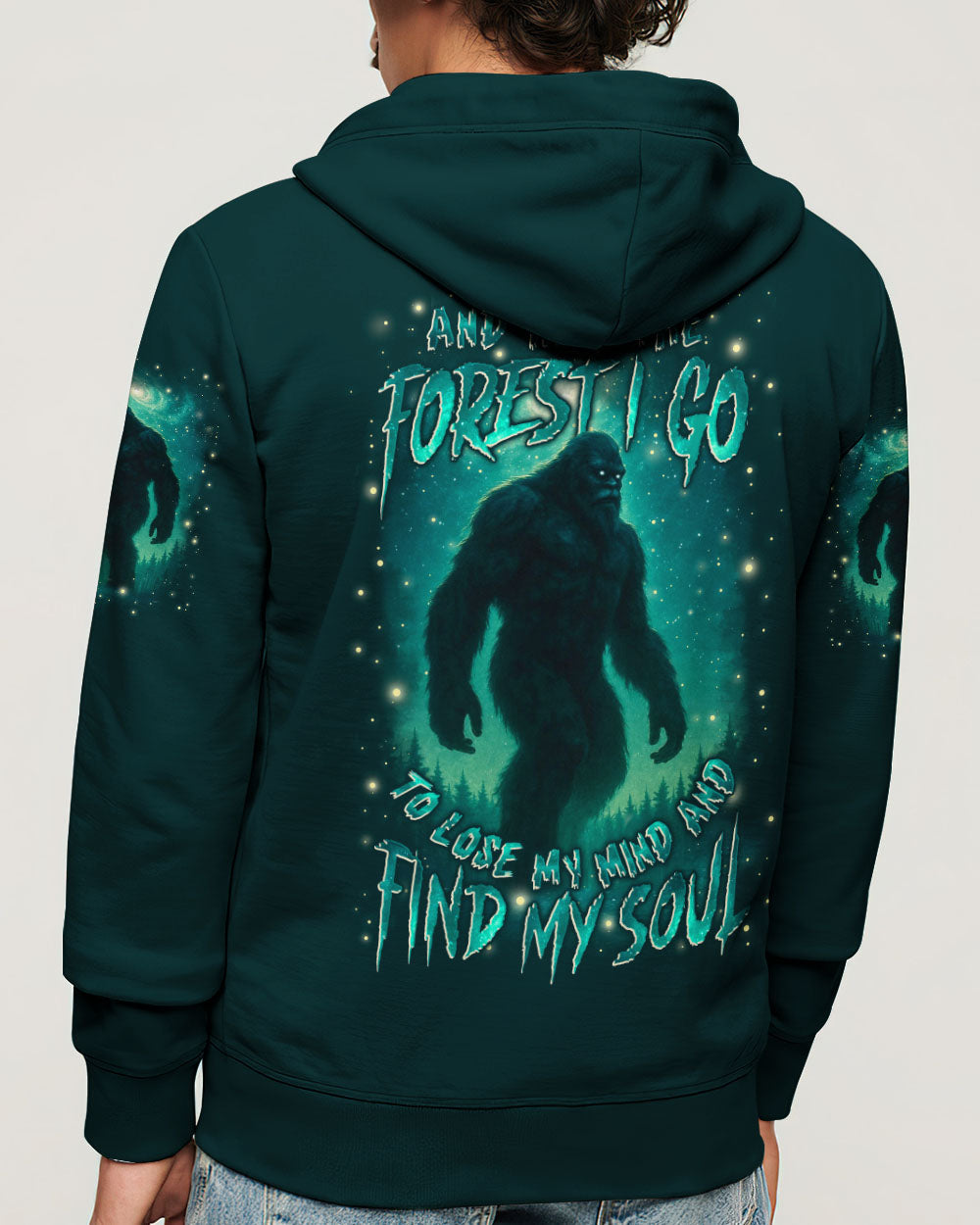 AND INTO THE FOREST I GO BIGFOOT ALL OVER PRINT - YHLN0812253