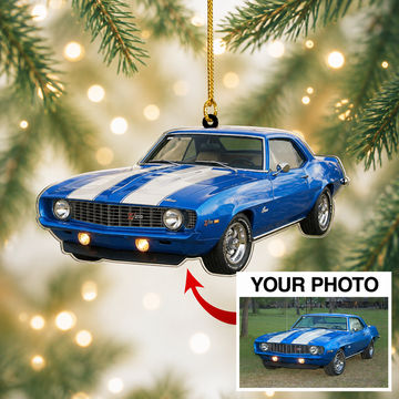 Bluejose Custom Photo Ornament Gift For 1969 Camaro Z28 Car Lovers