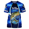 Bluejose Bass Fishing Blue Galaxy Custom Name Fishing Windbreaker Jacket