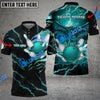 BlueJose Bowling And Pins Thunder Pattern Eagle Customized Name 3D Shirt (4 Colors)