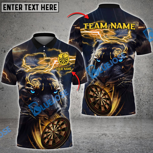 BlueJose Darts Storm Tiger Personalized Name, Team Name 3D Shirt (4 Colors)