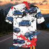 Bluejose Personalized Ford Mustang Racing Splash Hawaiian Shirt