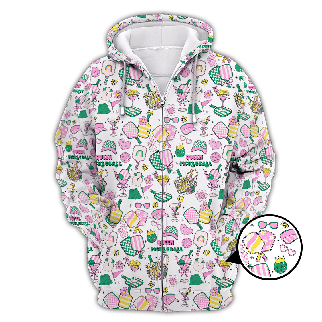 Personalized Name Women's Pickleball Shirt, Pickleball Queen T-Shirts, Gift For Pickleball Players