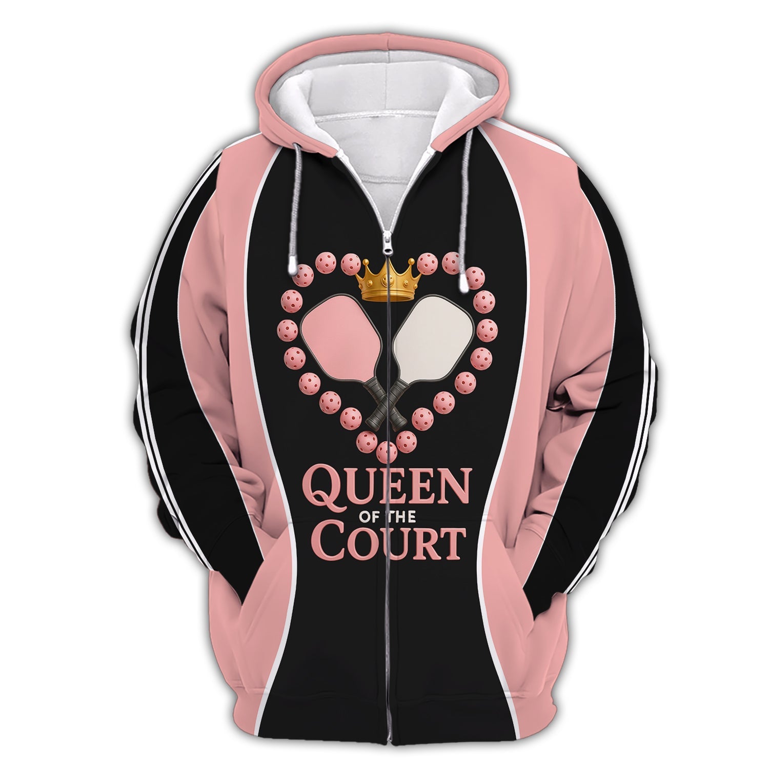 Funny  Polos For Pickleball, Queen of the Court Pickleball Shirt, Gift For Women's Players