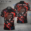 BlueJose Thunder Rising Darts Personalized Name, Team Name Pocket Shirt (6 Colors)