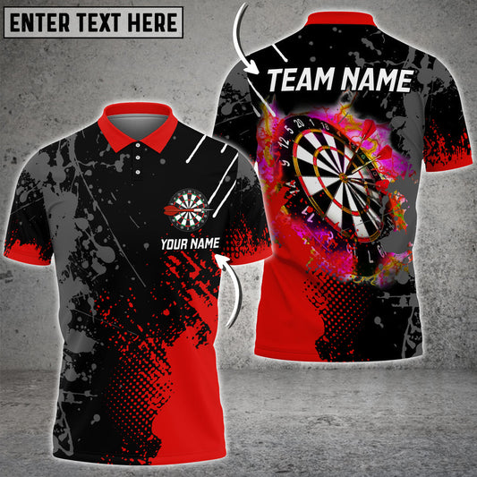 BlueJose Darts Paint Style Personalized Name Shirt (3 Colors)