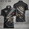 BlueJose Darts Black And Gray Personalized Name Shirt